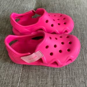 Excellent condition girl size 8 crocs